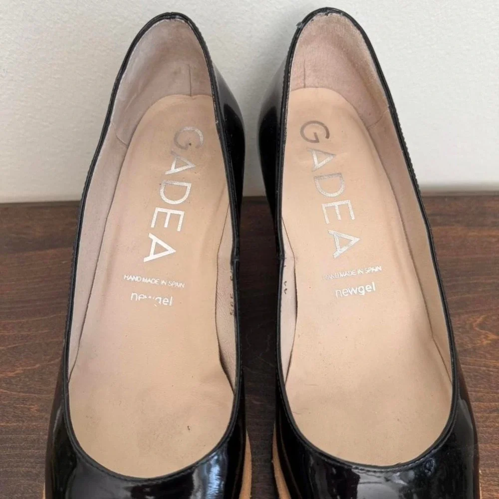 GADEA by Lodi Black Patent Leather Heel size 39.5 /‎ US 8.5